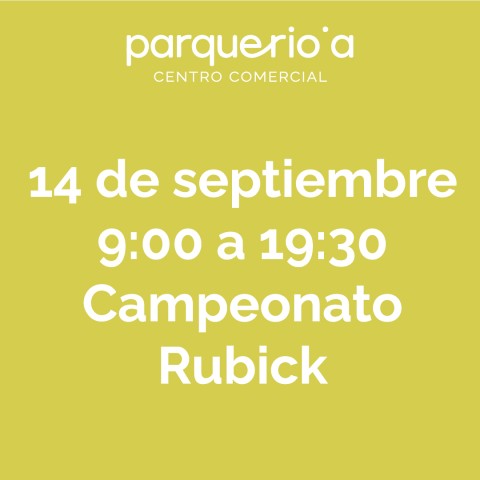 El cubo de Rubik se resuelve en Parque Rioja.