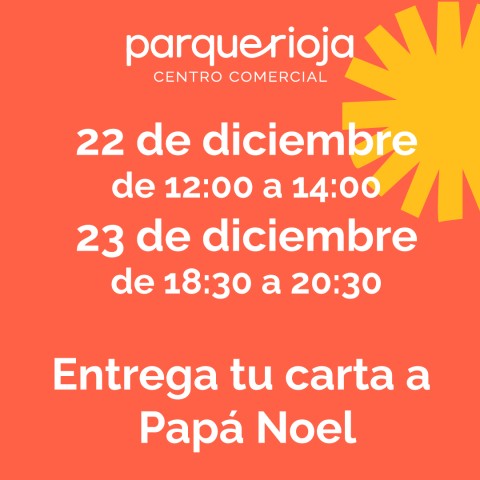 Saludo a Papá Noel y recepción de cartas.