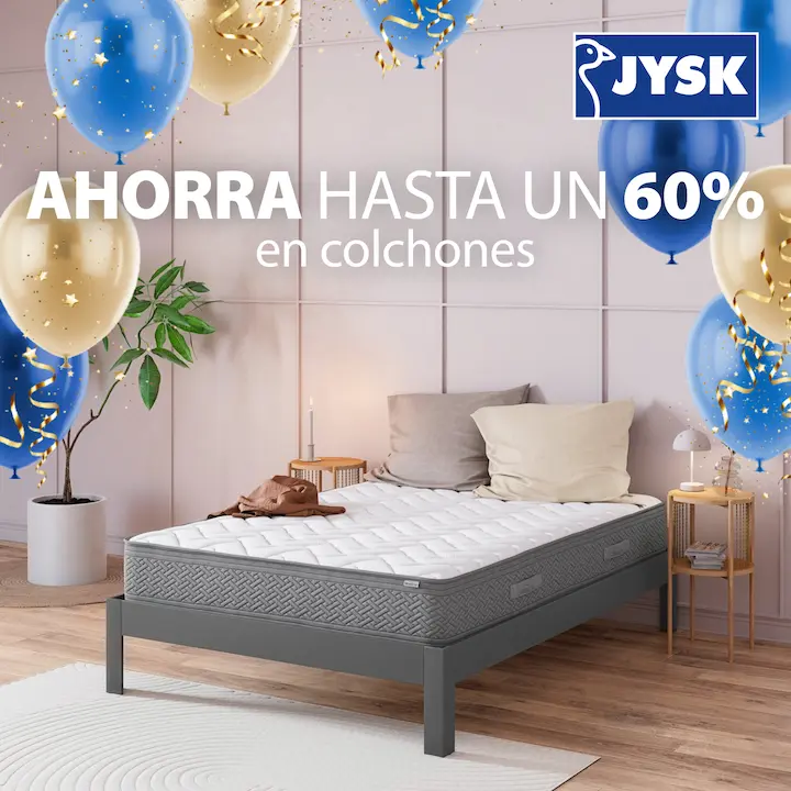 Hasta un 60% de descuento en colchones